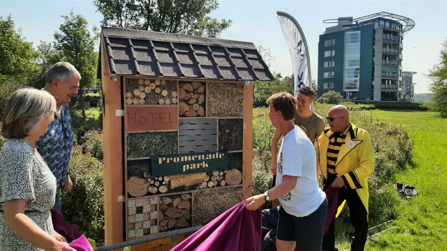 Bericht Insectenhotel Promenade Park (Velserbroek) bekijken